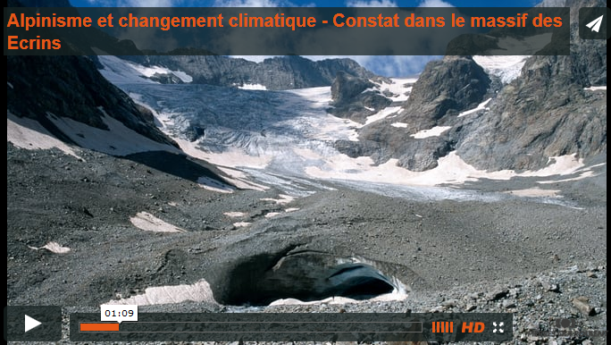 ecrins changement climatique